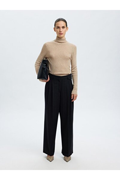 Selected Femme Rollkragenpullover Wollmix