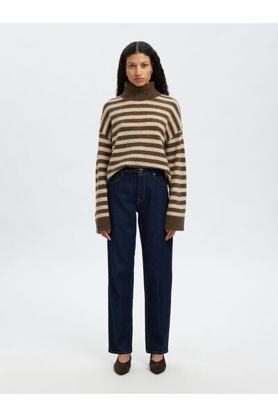 Selected Femme Rollkragenpullover Wollmix