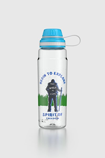 Renga Ege Begin Pattern 800 ml Tritan Flask 912069 Blue