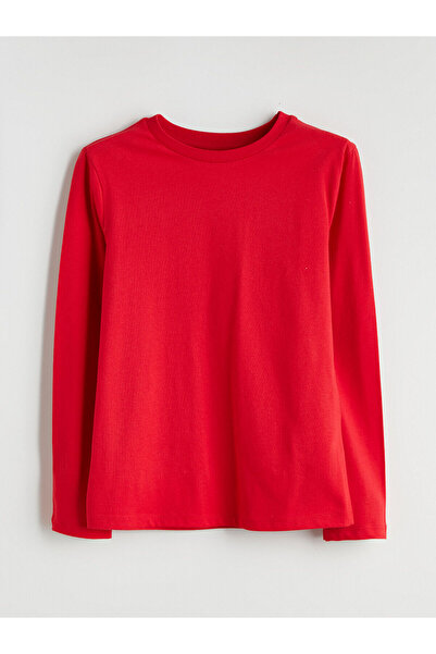 LC Waikiki New Season Crew Neck Basic Girl's T-Shirt