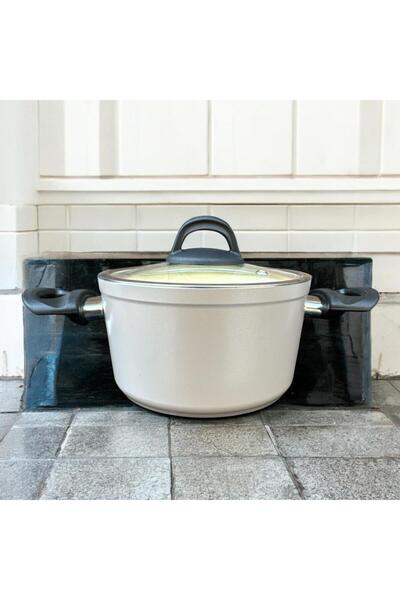 Peramari Hascevher Ezme Bio Granite 22 cm Deep Pot Cream