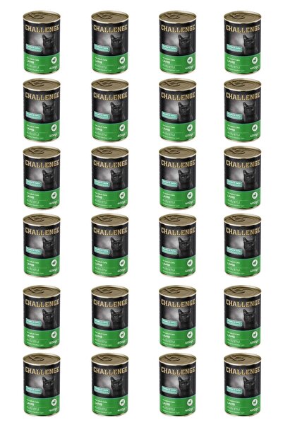 Challenge kuzu etli yetişkin kedi konservesi 400 gr x 24 adet