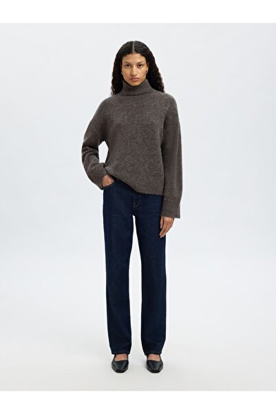 Selected Femme Rollkragenpullover Wollmix