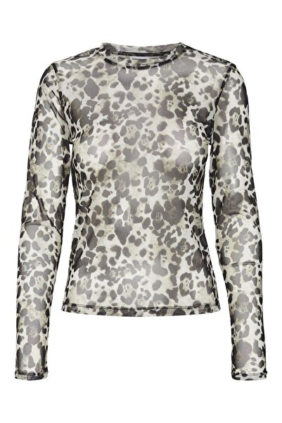 Noisy May Oberteil Langärmeliges Mesh