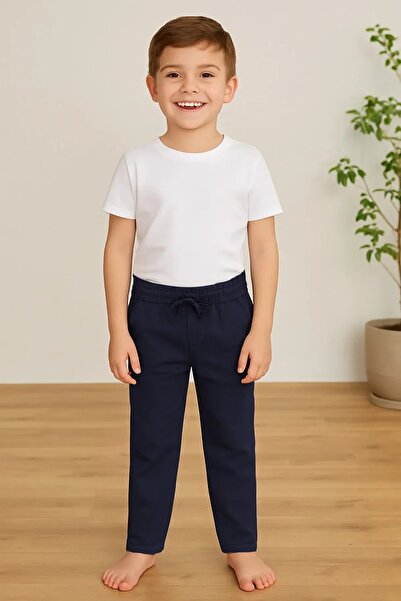 BARLİZ Dečije pantalone za školu, obim struka Na vezivanje Sa likrom Elastičn...