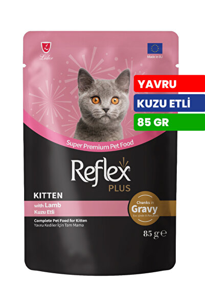 Reflex Yavru Kediler İçin Soslu ve Kuzu Etli Yaş Mama - 85 gr