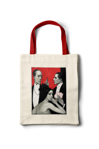 INKD حقيبة قماش فنية - W.T. تصميم بيندا فينتاج - 35x40