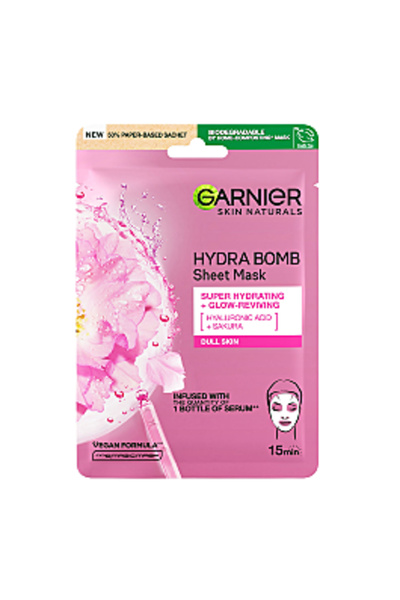 Garnier Skin Naturals Sakura and Hyaluronic Acid Sheet Mask, 28g