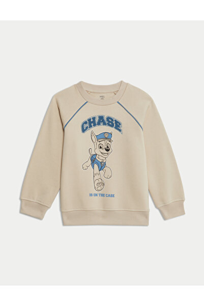 Marks & Spencer Pamuk Karışımlı Paw Patrol:trade_mark: Sweatshirt (2-8 Yaş)