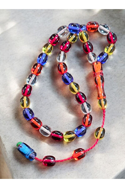 MERCAN-I ALA عقد تسبيح من الذهب عيار 24 قيراطًا مزين بشعار مميز ونظام بوني بو...