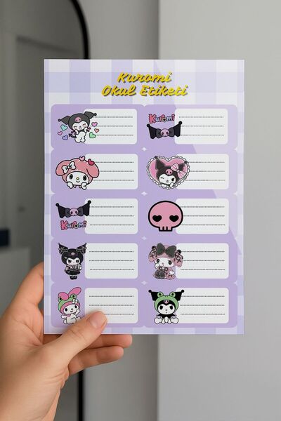 Planet Butik ملصقات مدرسية كورومي، عبوة من 3 قطع