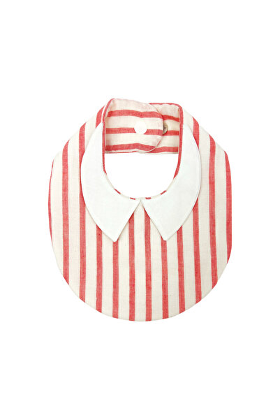Mryelh طوق U-Tidy Bib - خطوط حمراء