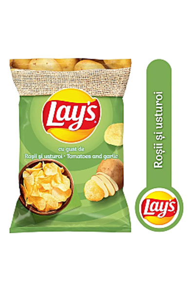 Lay's Chips cu rosii si usturoi 60g