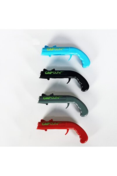 Flippy Bottle Opener, Pistol Model, ABS Plastic, for Metal Caps, 13 x 6 x 3.7 cm, Black