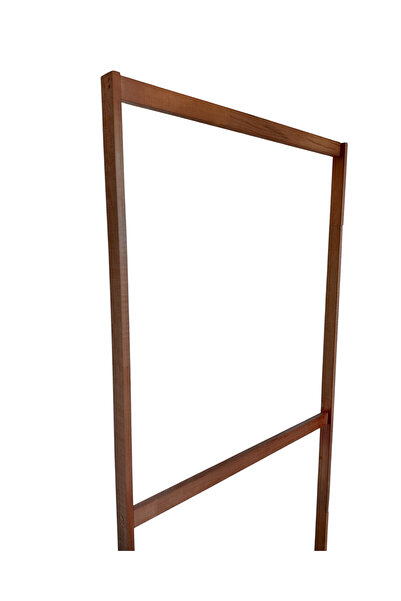 Weblonya Ayaklı Askı Ahşap Elbise Askısı 2 Katlı Askılık 5870