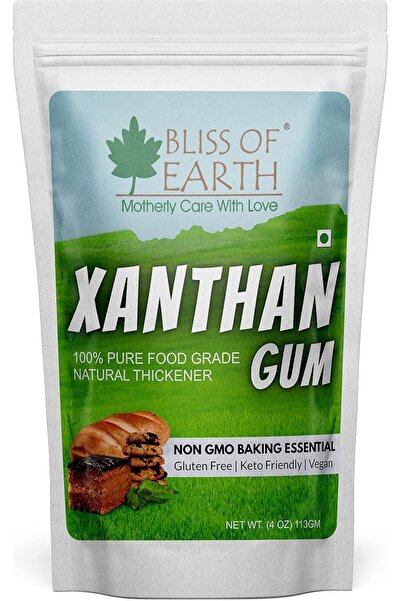 bliss of earth مسحوق صمغ الزانثان 100٪ نقي صالح للأكل طبيعي خالٍ من الغلوتين،...