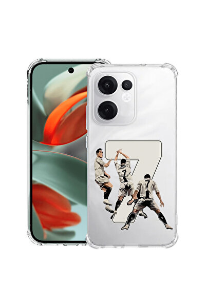 bestcase Husa antișoc compatibilă cu Oppo Reno15, Jucător de fotbal