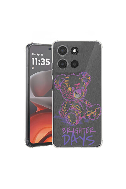 bestcase Husă antișoc pentru Motorola Edge 60 Pro cu design Teddy Bear Bright...