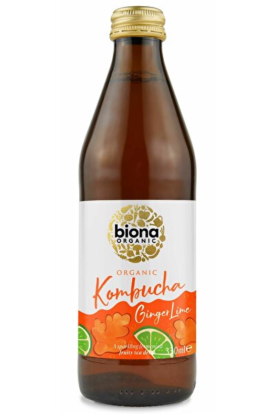 JollyMag Kombucha cu ghimbir si lime bio 330ml Biona