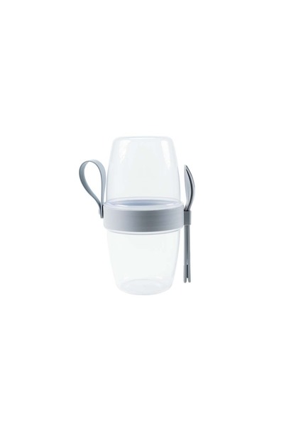 devigo Yogurt Container Portable Breakfast and Snack Container - Small / Medium / Large Large Grey