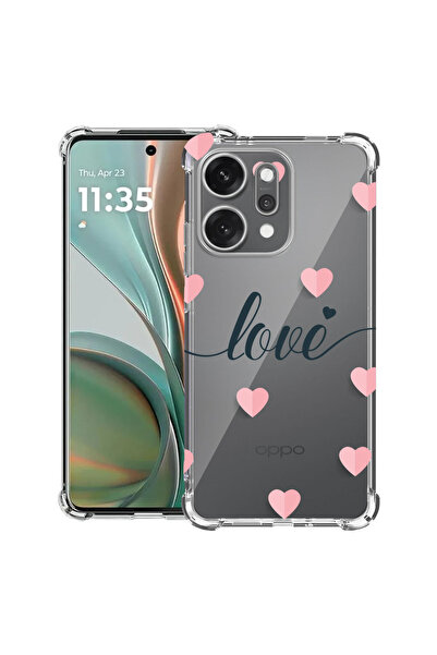 bestcase Husă antișoc pentru OPPO Reno 14 5G cu design Love Flying Hearts, 20...