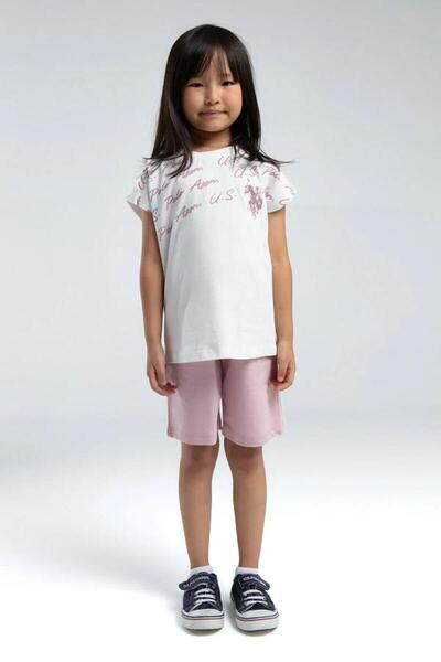 U.S. Polo Assn. Kids U.S Polo Us2066-G Girls Bermuda Set