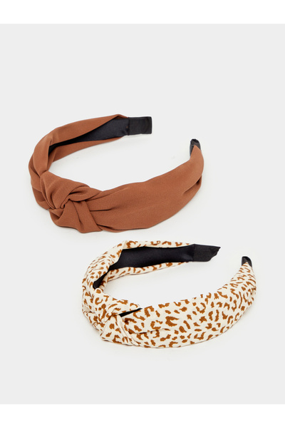 Styli مجموعة من قطعتين - عصابة رأس مزينة بعقدة محببة