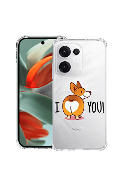bestcase Husă antișoc pentru OPPO Reno 14 F / FS cu design Emoji cățeluș drăg...