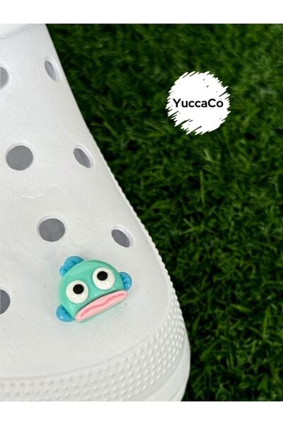 Crocs Sanrio Balık Terlik Süsü/Balıklı Terlik Charm/Hangiyodon Üç Boyutlu Fig...