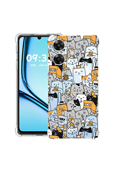 bestcase Husă antișoc pentru Realme Note 60 / Note 60X cu model pisică, 20520...