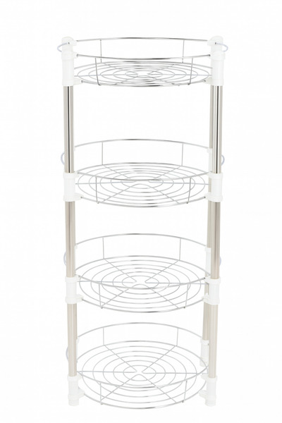 TSUMAB 4-Tier Stainless Steel Round Kitchen Storage Rack