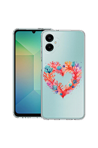 bestcase Husă antișoc pentru Samsung Galaxy A07 4G cu design Coral Heart, 205...