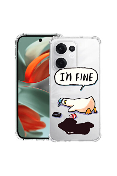 bestcase Husa Anti Shock compatibilă cu Oppo Reno15 Pro, Duck Life - I'm Fine