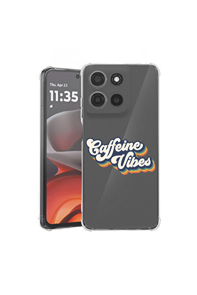 bestcase Husă antișoc pentru Motorola Edge 60 Pro cu design Caffeine Vibes, 2...