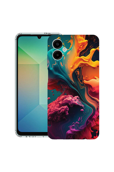 bestcase Husă antișoc pentru Samsung Galaxy A07 4G cu design Liquid Colors, 2...