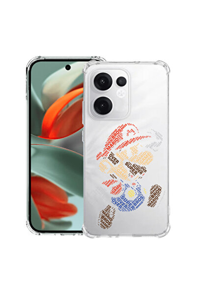 bestcase Husă antișoc pentru OPPO Reno 14 F / FS cu design caligrafic Super M...