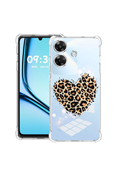 bestcase Husă antișoc pentru Realme Note 60 / Note 60X cu design Leopard Hear...