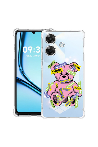 bestcase Husă antișoc pentru Realme Note 60 / Note 60X cu design Teddy Bear Amour, 2052062 AS 1547
