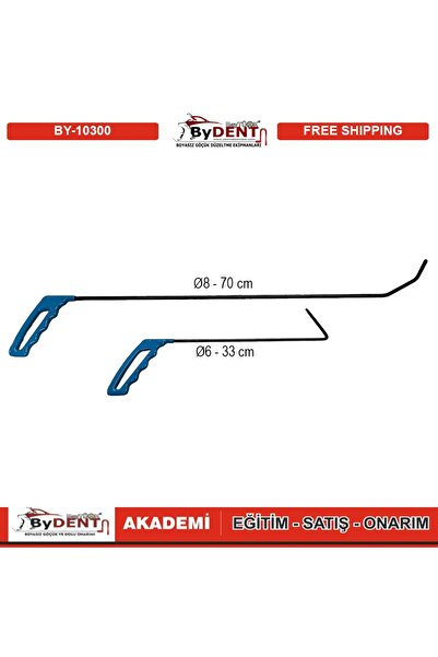 ByDENT Pdr Boyasız Göçük Düzeltme Çubuğu Özel Tasarım 2’li Set