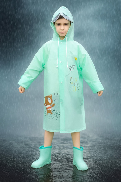 Casabony Turquoise Unisex Children's Raincoat