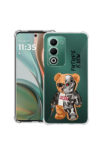 bestcase Carcasă antișoc pentru Xiaomi Redmi 15 5G (169 mm), jumătate robot, jumătate ursuleț de pluș, 2078496 AS 931