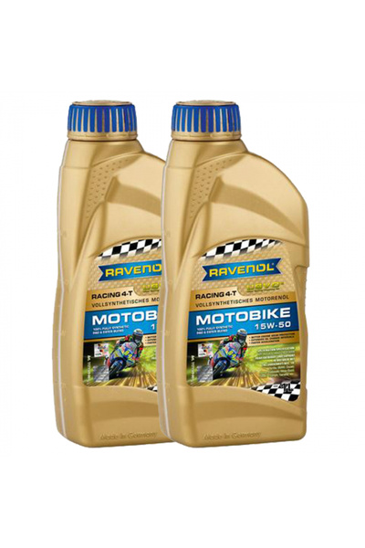 RAVENOL Pachet de 2 litri de ulei Racing Motobike 4T USVO 15W50