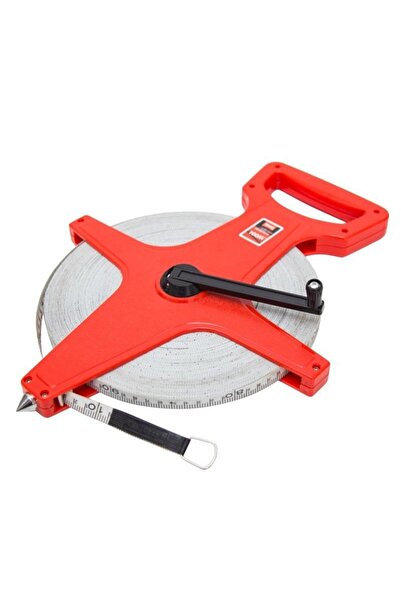 beorol Ruleta banda fibra, 100 m, cu maner,