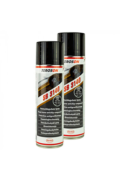Teroson Pachet 2 x Spray negru SB3140 cu PVC pentru reparatie caroserie 500 ml