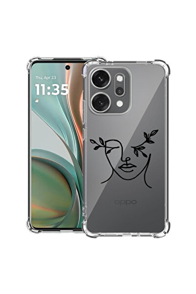 bestcase Husă antișoc pentru OPPO Reno 14 5G cu design abstract femeie, 20520...