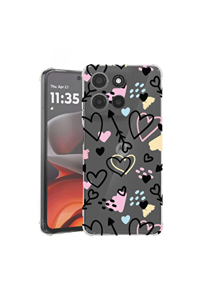 bestcase Husă antișoc pentru Motorola Edge 60 / Edge 60 Fusion cu simboluri d...