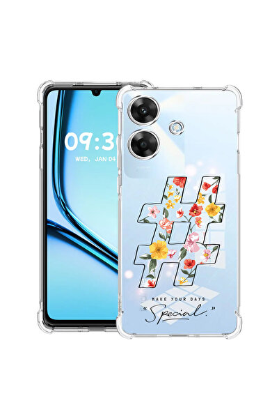 bestcase Husă antișoc pentru Realme Note 60 / Note 60X cu hashtag de design, ...