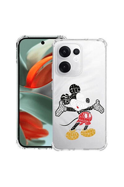bestcase Husă antișoc pentru OPPO Reno 14 F / FS cu design caligrafic Mickey ...