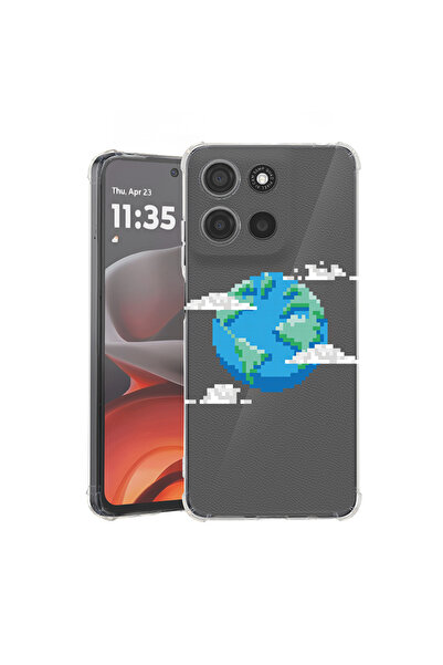 bestcase Carcasă antișoc pentru Motorola Moto G56 cu design Minecraft Earth, ...