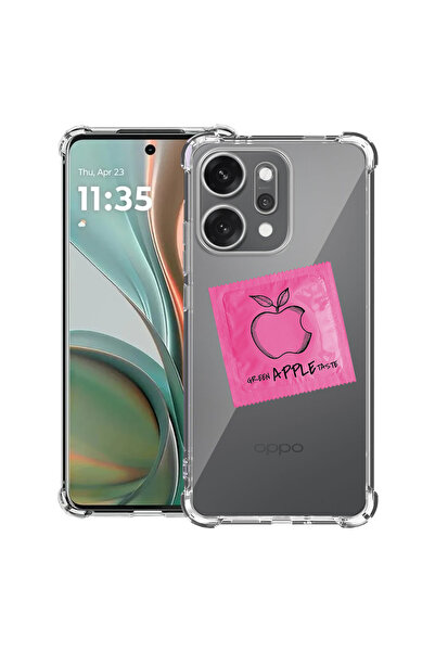 bestcase Husă antișoc pentru OPPO Reno 14 5G cu design Apple roz, 2052057 AS ...